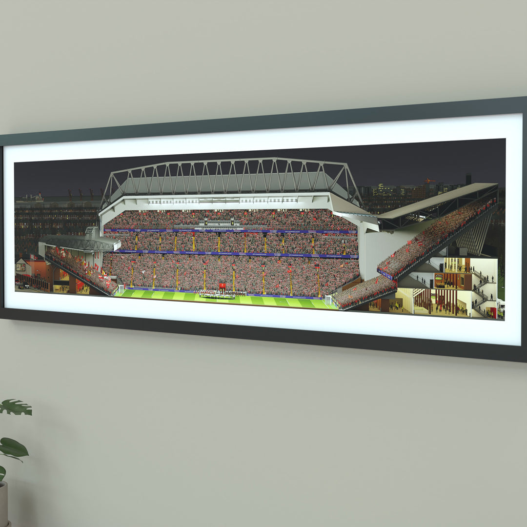 Liverpool – Anfield Panoramic Illustration Print