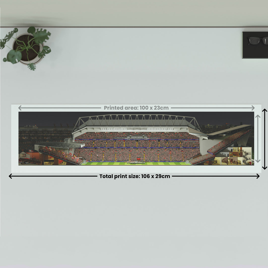 Liverpool – Anfield Panoramic Illustration Print