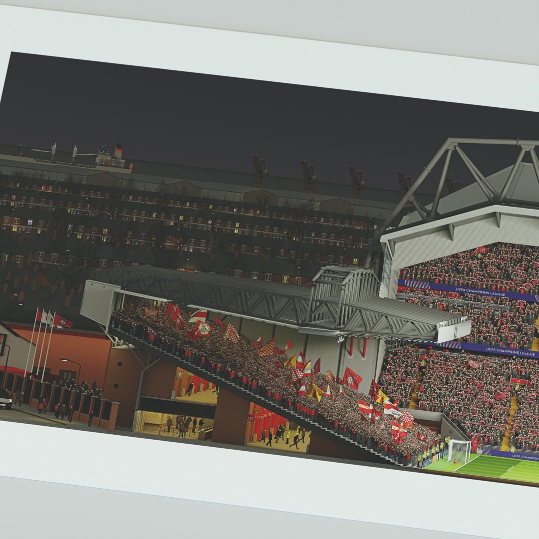 Liverpool – Anfield Panoramic Illustration Print