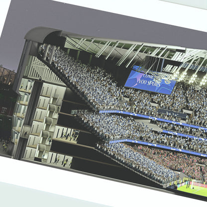 Tottenham Hotspur Stadium Panoramic Illustration